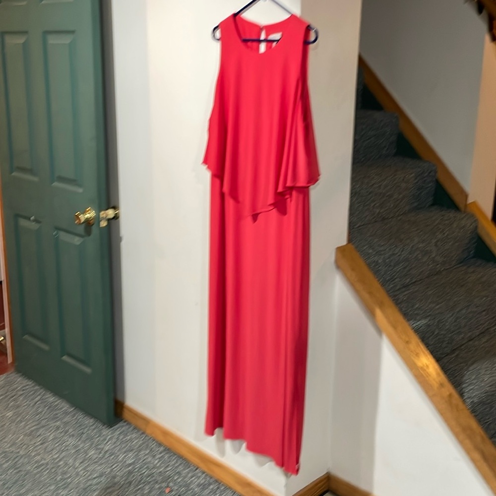 CB Coral Dress with Side Slits